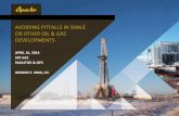 AVOIDING PITFALLS IN SHALE OR OTHER OIL & GAS DEVELOPMENTSgekengineering.com/.../Avoiding_Pitfalls_in_Shale_Development...v2.pdf · AVOIDING PITFALLS IN SHALE OR OTHER OIL & GAS DEVELOPMENTS