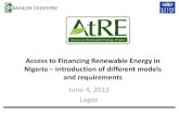 FINANCING RENEWABLE ENERGY TRAINING - AHK …nigeria.ahk.de/fileadmin/ahk_nigeria/Renewable_Energy/Business... · Access to Financing Renewable Energy in ... Access to Renewable Energy