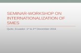 SEMINAR-WORKSHOP ON INTERNATIONALIZATION OF … · Public policy - definition ... (Thomas Dye) • - “a set of ... the Internationalization of Small and MidSize Enterprises