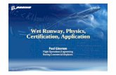 Wet Runway, Physics, Certification, ApplicationPhysics-Certfication_and... · Wet Runway, Physics, Certification, Application ... Data based on NASA report TP2 917Data based on NASA