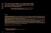 e The value of uroflow in evaluating LUTS i n (Lower ... value of uroflow in evaluating LUTS (Lower Urinary Tract Symptoms) in men; ten years of experience A. Manu-Marin, R. Neamﬂu,
