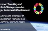 Impact Investing and Social Entrepreneurship for ... · Impact Investing and Social Entrepreneurship for Sustainable Development: Harnessing the Power of Blockchain Technology to