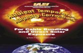 For Cable Bundling and Direct Solar Exposure - copper.org · For Cable Bundling and Direct Solar Exposure ... tures in applying temperature correction factors in ... When the derating