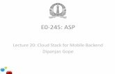 E0-245: ASP - ERNETdipanjan/E0_245/E0245-ASP-Lecture20.pdf · E0-245: ASP Lecture 20: Cloud Stack for Mobile Backend ...  . 8 Registering Broadcast ...