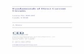 Fundamentals of Direct Current Circuits - CED Engineering of DC... · Fundamentals of Direct Current Circuits Course No: E06-001 Credit: 6 PDH A. Bhatia Continuing Education and Development,