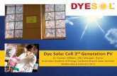 Dye Solar Cell 3 Generation PV - AIE · Malaysia TaiwanIndia ... world’s 2nd largest manufacturers of glass and glazing products ... Glass/Glass PV Metal Carrier PV PV Metal Roof