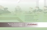AONE Nurse Executive Competencies: System CNE · 2 AONE NURSE EXECUTIVE COMPETENCIES: SYSTEM CNE ©2015 The American Organization ... Create and align a system vision for nursing