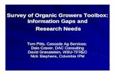 Survey of Organic Growers Toolbox: Information …jenny.tfrec.wsu.edu/CSANR/publications/presentations/Toolbox_WSHA...Survey of Organic Growers Toolbox: Information Gaps and Research