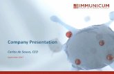 20170913 Immunicum Company Presentationimmunicum.se/wp-content/uploads/2017/09/20170913... · that suppress the immune system’s ability to kill cancer cells through checkpoint ...