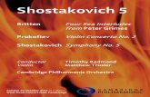 Cambridge Philharmonic Shostakovich 5 - cam-phil.org.uk · Programme Britten Four Sea Interludes from Peter Grimes Prokofiev Violin Concerto No. 2 20 minute interval Shostakovich
