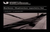 Baritone / Euphonium repertoire list - Esami   / Euphonium repertoire list . 1 January 2011 ... First Recital Series for Euphonium (Curnow) HOROVITZ . Merlin’s Tower . from .