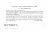 Exchange of papers between Leibniz and Clarke · Exchange of papers between Leibniz and Clarke ... a cognate of sens ... i.e. that a proposition can’t be true and false at the