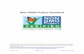 Non-GMO Project Standard€¦ · Non-GMO Project Standard ... i. Unprocessed agricultural inputs, such as vegetables, grains, fruit ... fermentation microorganisms are not considered