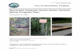 Municipal Separate Storm Sewer System (MS4) …Municipal Separate Storm Sewer System (MS4) Program Plan December 18, 2008 Department of Transportation and Environmental Services ...