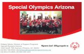 Special Olympics Arizona - Arizona Department of Education · High School Unified Curriculum AIA Unified Sports ... Special Olympics Arizona can encourage people of all ages, with