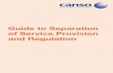 Guide to Separation of Service Provision and Regulation to Separation of... · Guide to Separation of Service Provision and Regulation ... these air navigation services within their
