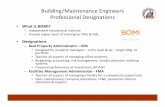 Building/Maintenance Engineers Professional Designationsc.ymcdn.com/sites/ · LEED Green Associate ... €green‐associate‐candidate‐ handbook ... Building/Maintenance Engineers