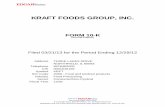 KRAFT FOODS GROUP, INC. - MSCIcorpdocs.msci.com/Annual/AR_2013_315376.pdf · Table of Contents Kraft Foods Group, Inc. In this report, Kraft Foods Group, the Company, we, us, and