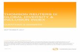 THOMSON REUTERS IX GLOBAL DIVERSITY & INCLUSION INDEX · THOMSON REUTERS IX GLOBAL DIVERSITY & INCLUSION INDEX ... the relative weight in each tier will drift as the year progresses.
