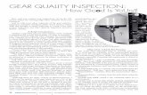 Gear Quality Inspection: How Good is Yours? · design and may assign tolerancing that is way too loose or, ... DTR has sales territories available. ... (for inspection).” — Dennis