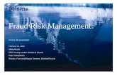 Fraud Risk Management - srhy.fisrhy.fi/uploads/aikaisemmat_tapahtumat/2008/Routti_Mikko_2008-02... · Fraud Risk Management. ... Mikko Routti ERS Country Leader, Deloitte & Touche