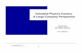 Industrial Physics Careers: A Large Company Perspectivephysics.oregonstate.edu/~tatej/APS2010Tutorial/ZollnerSlides.pdf · Industrial Physics Careers: A Large Company Perspective