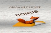 BONUS... · Index Partie 1 : Texts and articles from the book _____ “Origami Essence” Page 3 : Acknowledgment / Reconocimiento Page 4 : Content Index / Indice de ...