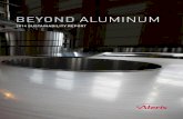 i BEYOND ALUMINUM - Aleris€¦ · i BEYOND ALUMINUM 2014 SUSTAINABILITY ... creativity and customization necessary to meet and exceed our customers’ expectations INDUSTRIES SERVED