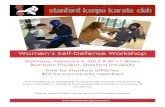 Women’s Self-Defense Workshop - Stanford University€¦ ·  · 2013-01-13Women’s Self-Defense Workshop Saturday, February 9, ... staf&ð kæate chi . Title: Microsoft Word -