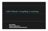 ABS Plastic Coupling Cracking - lisafea.comlisafea.com/pdf/abs_plastic_coupling_cracking.pdf · Summary • AcrylonitrileAcrylonitrile Butadiene Styrene (ABS) Butadiene Styrene (ABS)