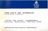 THE CITY OF DURBAN - COnnecting REpositories · sugar industry and by the development of railways. By 1911, the total population of the city had increased to. FIG 1. 2 115,000 persons