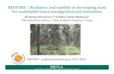 RESTORE – Resilience and stability in developing tools for …€¦ · RESTORE – Resilience and stability in developing tools for sustainable forest management and restoration