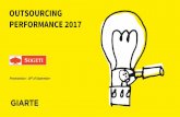 Outsourcing Performance 2017 - ... GIARTE TIMING Feb –Apr Online data collection Apr - June Analysis and reporting July –Sep Client interviews Sep - Oct Presentations OUTSOURCING