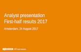 Analyst presentation First-half results 2017 - Ordina/media/files/ordinacom/financieel... · Giarte Recommendtion index score 96% Continued improvement in net cash position Effectiveness