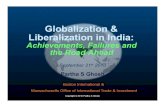 Globalization & Liberalization in India - Gordon Institutegordon.tufts.edu/wp-content/...Globalization_Liberalization_India.pdf · Infosys 4. Sulzon 5. ... India’s Globalization
