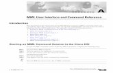 MML User Interface and Command Reference - Cisco€¦ · MML User Interface and Command Reference Introduction This appendix provides information about Man-Machine Language (MML)