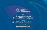 Visit @  @  · GPSA Mission The GPSA supports Civil Society, Public Sector and Private Sector to work together to solve critical governance challenges in developing countries.