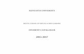 STUDENT CATALOGUE - Kenyatta University Table of Contents KENYATTA UNIVERSITY i DIGITAL SCHOOL OF VIRTUAL & OPEN LEARNING ...