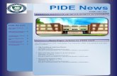 PIDE Newspide.org.pk/pdf/NewsLetter/Newsletter-February2016.pdfDr. Rehana Siddiqui 2. Aziz Ullah The Impact ... its influencing factors Dr. Anwar Hussain 2. Sadia Hanif Impact of Weather