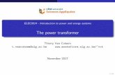 ELEC0014 - Introduction to power and energy systems The ...vct/elec0014/transp-t.pdf · ELEC0014 - Introduction to power and energy ... The power transformer The three-phase transformer