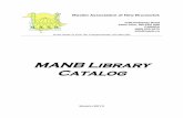 MANB Library Catalog Catalog.pdf · MANB Library Catalog ... Dr. Israr Ahmad Markazi Anjuman Khuddam-ul-Quran Pakistan 1979 p.48 1 Yusuf Al-Hajj Ahmad Darussalam ... The unchallengeable