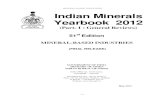 MINERAL-BASED INDUSTRIES Indian Minerals Yearbook Mineral...MINERAL-BASED INDUSTRIES Indian Minerals Yearbook 2012 ... Ministry of Steel Annual Report, ... JSW Ispat Steel Ltd Dolvi,