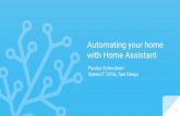 Automating your home with Home Assistant OpenIoT …schd.ws/hosted_files/openiotelc2016/6e/OpenIoT 2016 - Automating... · Automating your home with Home Assistant ... Home Control