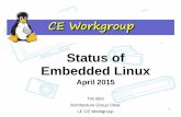 Status of Embedded Linux - eLinux.org · Status of Embedded Linux April 2015 ... • Jenkins-based Test Automation (JTA) ... • Assist maintainers with paid help