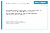 An exploratory analysis of measures to make trade …ecdpm.org/wp-content/uploads/ECDPM-Discussion-Pap… ·  · 2017-08-16Key bottlenecks for regional value chain development: the
