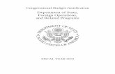 Department of State, Foreign Operations, and Related … · Foreign Military Financing .....155 Additional volumes to follow: Congressional Budget Justification Appendix 1: Department