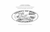 COUNTY OF MONO STATE OF CALIFORNIA … OF CALIFORNIA Comprehensive Annual Financial Report ... Independent Auditor’s ... The County employed 299 full-time equivalent employees in