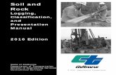 Soil and Rock - Caltrans · In addition to soil and rock identification, description, or classification, this Manual contains ... 5.2.5.5 Rock Coring 68 5.2.5.6 Hole Type Symbols