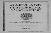 Vol. XXXI DECEMBER, 1936 No. 4 MARYLAND HISTORICAL MAGAZINEmsa.maryland.gov/megafile/msa/speccol/sc5800/sc... · vol. xxxi december, 1936 no. 4 maryland historical magazine s pudlished