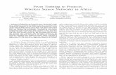 From Training to Projects: Wireless Sensor …wireless.ictp.it/Papers/GHTC2012-Paper.pdfFrom Training to Projects: Wireless Sensor Networks ... in our daily life to support a wide